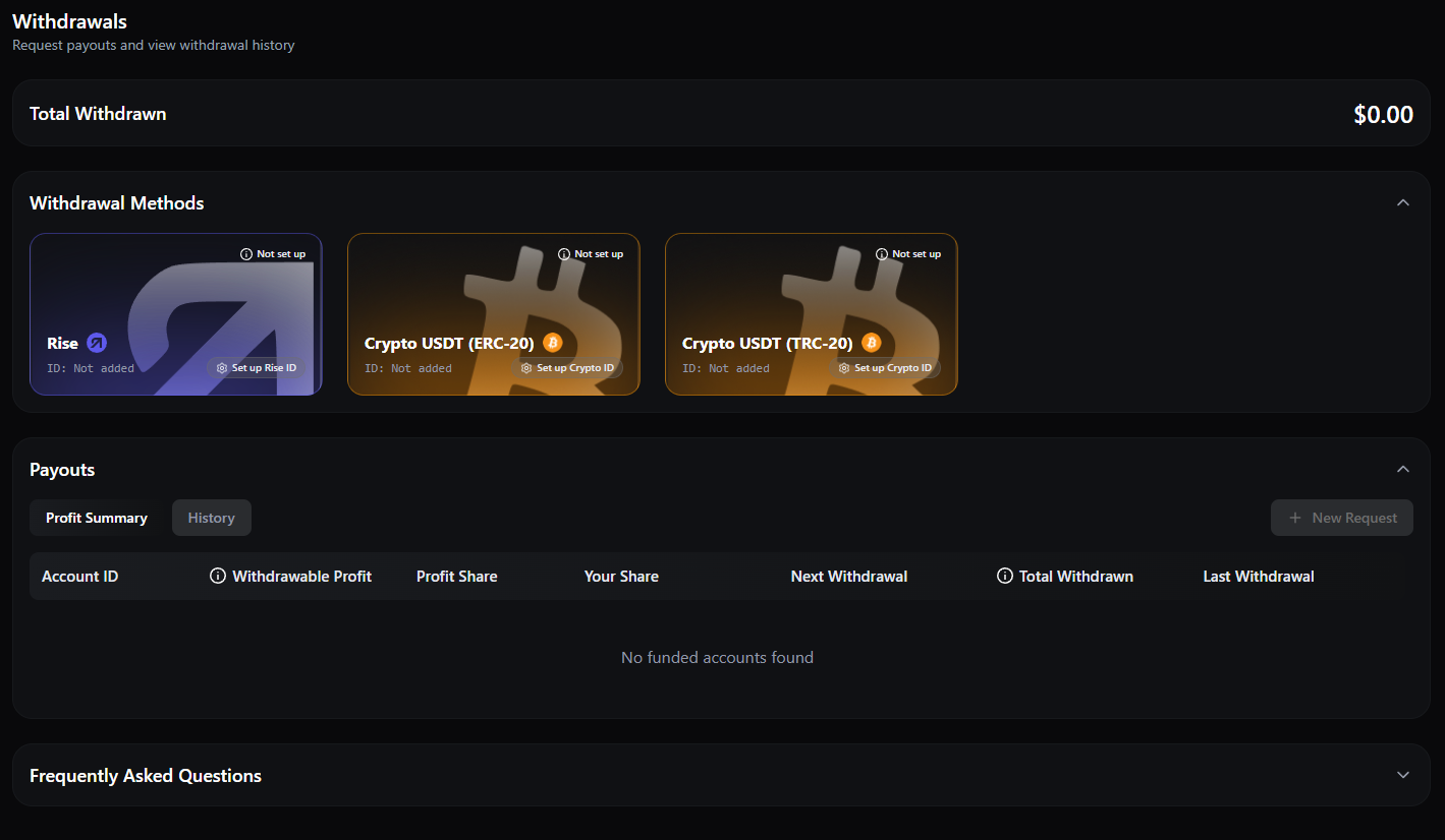 Orion withdrawals page screenshot